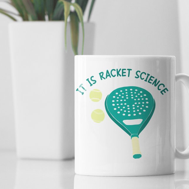 Caneca De Café É Racket Science Funny Padel Tênis (Criador carregado)
