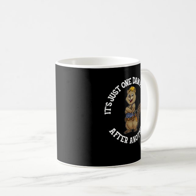Caneca De Café É só um projeto de barragem atrás de outro homem d (Frente Esquerda)