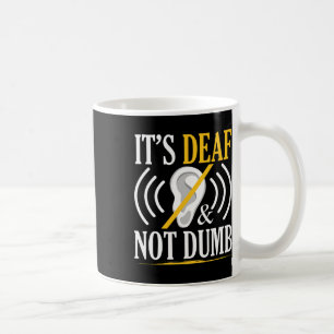 Caneca De Café É Surdo E Não É Tolo Asl Língua Gestual Surda Surd