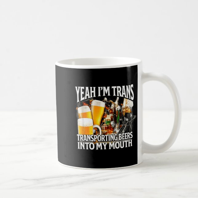 Caneca De Café É trans divertido descontrolado indecente meme da  (Direita)