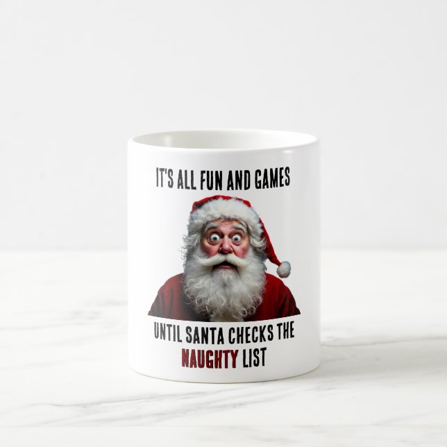 Caneca De Café É tudo divertido e jogos, bom Natal para o Pai Nat (Centro)