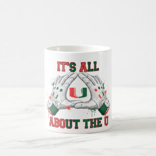 Caneca De Café É Tudo Sobre O U Futebol Laranja e Verde