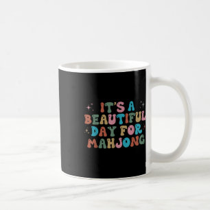 Caneca De Café É Um Belo Dia Para Mahjong, Funny Mahjong Wome