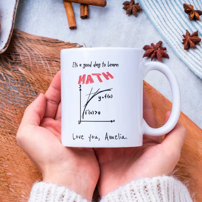 Caneca De Café É um bom dia para aprender matemática (Criador carregado)