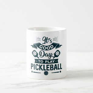 Caneca De Café É um bom dia para jogar Pickleball