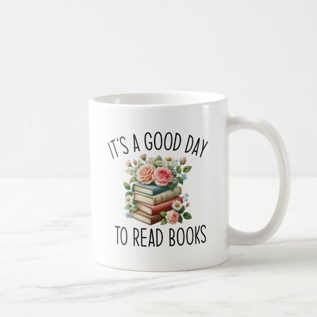 Caneca De Café É um bom dia para ler livros (Direita)