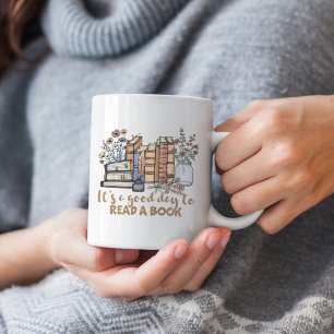 Caneca De Café É um Bom Dia para Ler um Livro
