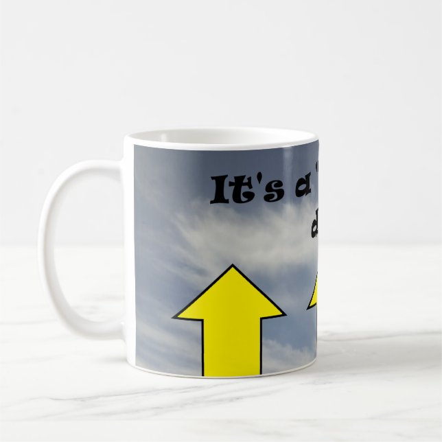 Caneca De Café É um dia de meia cheio! (Esquerda)