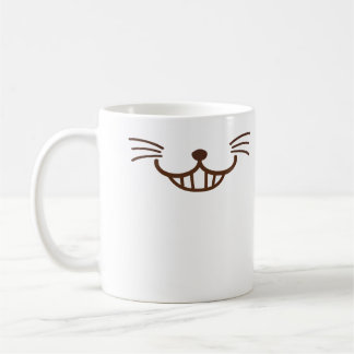 Caneca De Café É um gato! (Φ ω Φ) cara manhoso do gato do sorriso