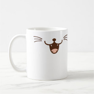 Caneca De Café É um gato! cara manhoso do gato do sorriso (Φ ω