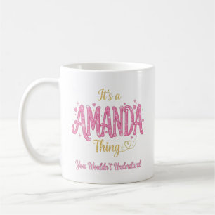 Caneca De Café É Uma Coisa de Amanda Rosa Dourado Presente para M