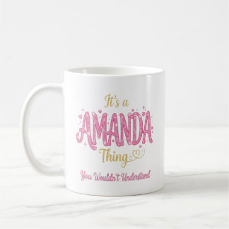Caneca De Café É Uma Coisa de Amanda Rosa Dourado Presente para M