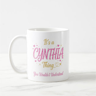 Caneca De Café É uma Coisa de Cynthia Rosa Dourado Presente para