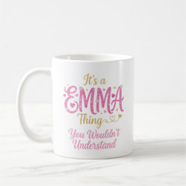 Caneca De Café É Uma Coisa de Emma Rosa Dourado Presente para Mul