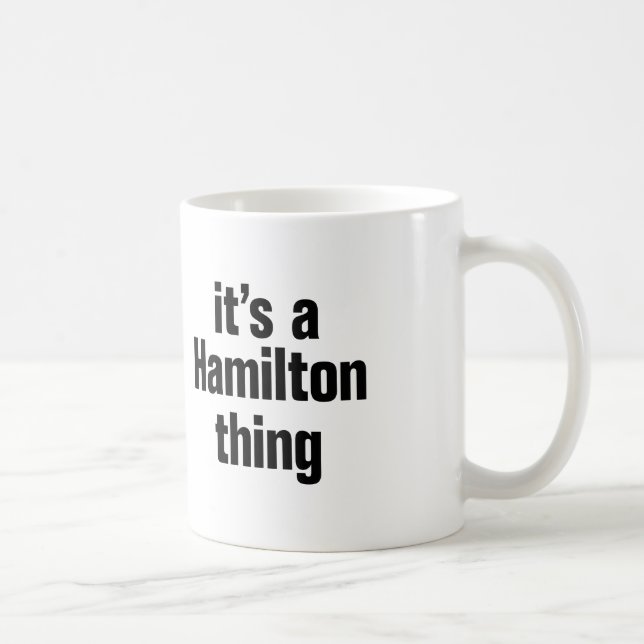 Caneca De Café é uma coisa de hamilton (Direita)