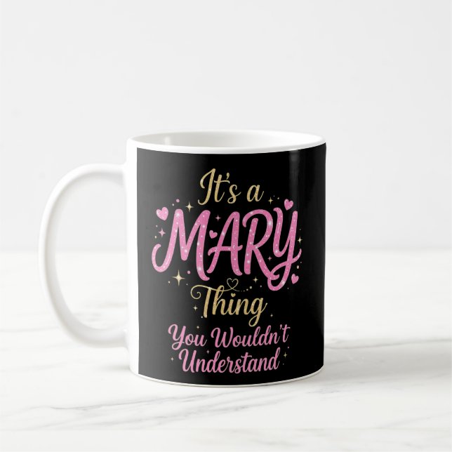 Caneca De Café É Uma Coisa de Maria Dourado Rosa Presente Para Mu (Esquerda)
