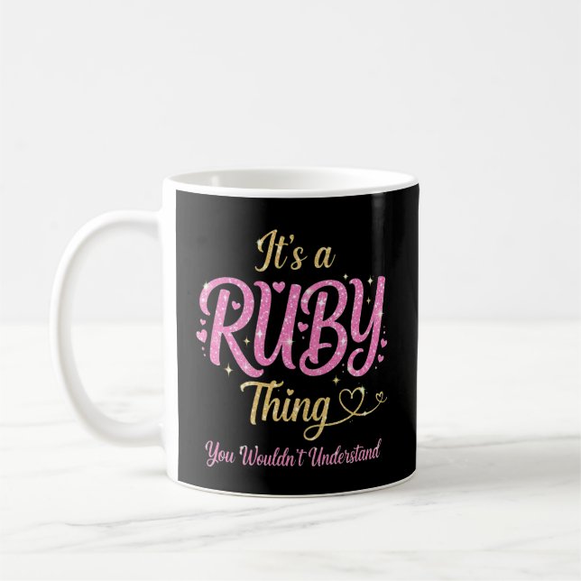 Caneca De Café É uma Coisa de Ruby que Você Não Entenderia (Esquerda)