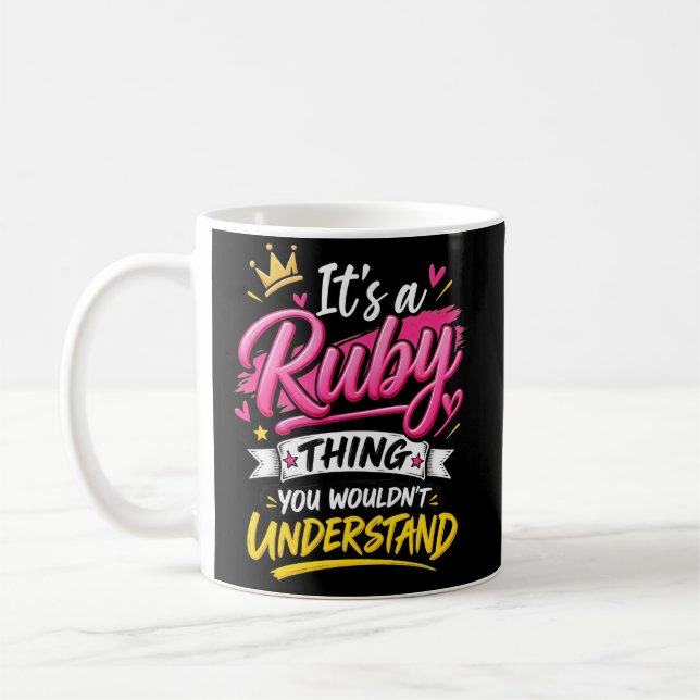 Caneca De Café É uma Coisa de Ruby que Você Não Entenderia (Esquerda)