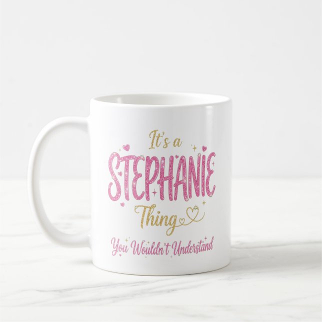 Caneca De Café É Uma Coisa de Stephanie Rosa Dourado Presente par (Esquerda)