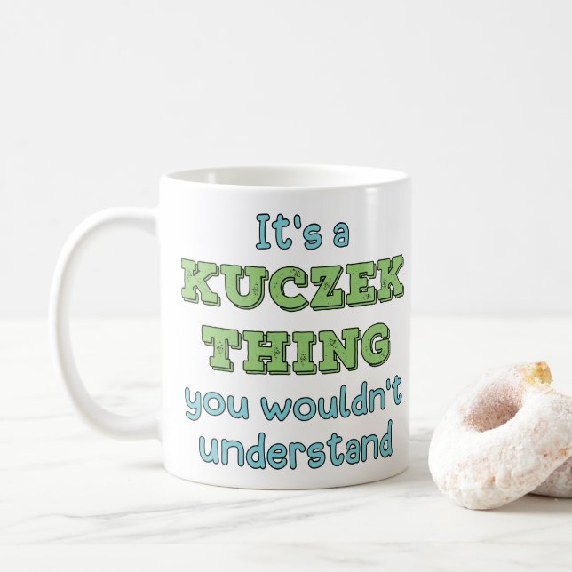 Caneca De Café É uma Coisa Kuczek (Com Donut)