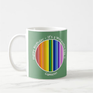 Caneca De Café É uma festa do Arco-íris, padrão de distribuição m