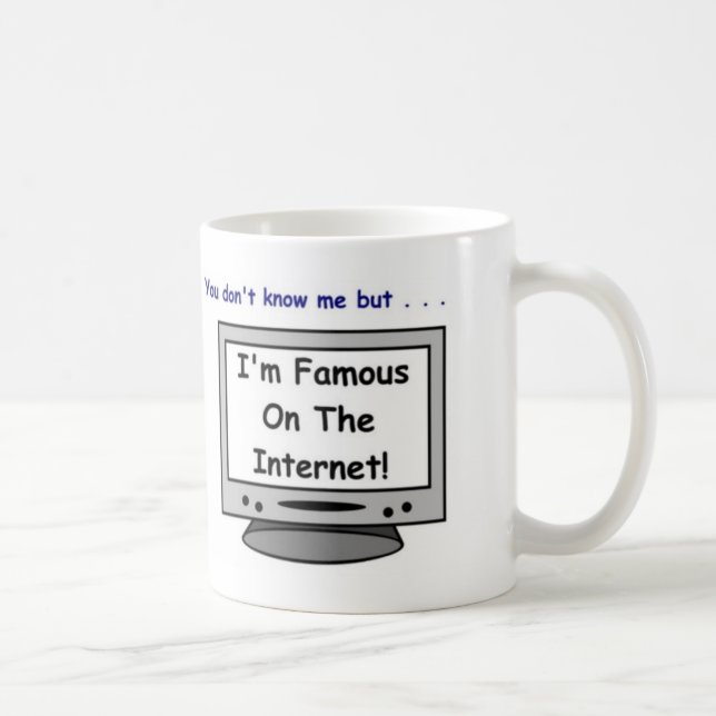Caneca De Café É você famoso no Internet? (Direita)