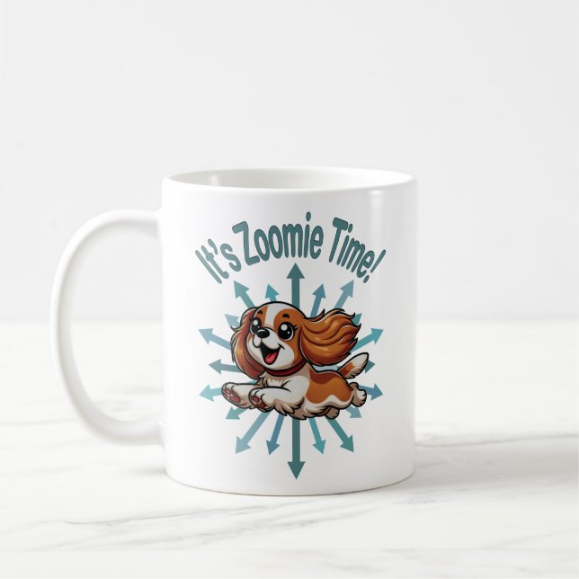 Caneca De Café É Zoomie Time Cavalier Spaniel (Esquerda)