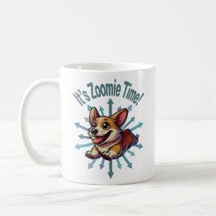 Caneca De Café É Zoomie Time Corgi