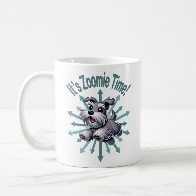 Caneca De Café É Zoomie Time Miniature Schnauzer (Esquerda)