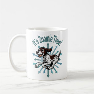 Caneca De Café É Zoomie Time — Ponteiro Alemão Curto