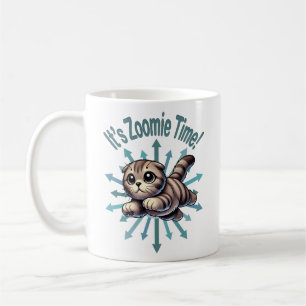 Caneca De Café É Zoomie Time Scottish Fold Cat