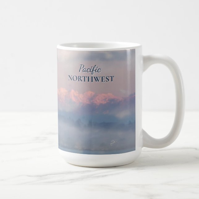 Caneca De Café Eagle Olympic Mountains Pacific Northwest Travel (Direita)