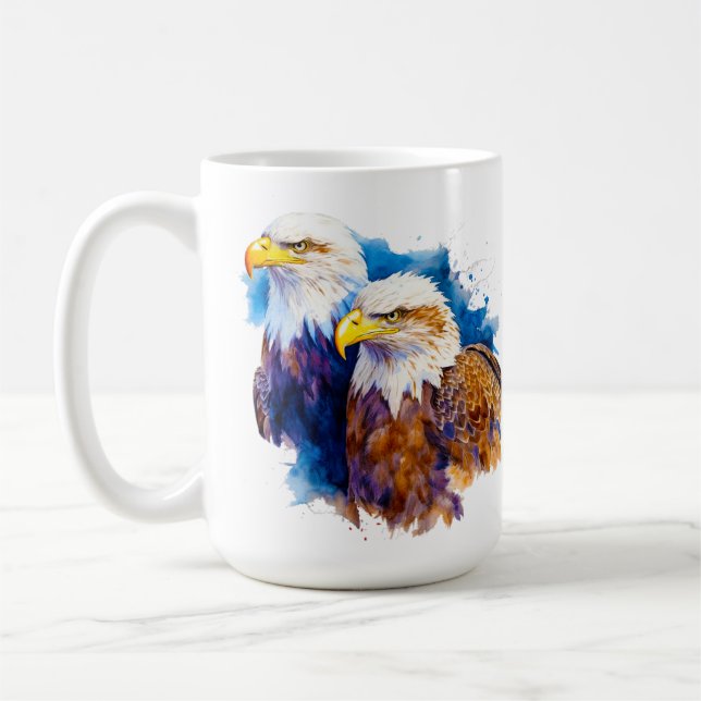 Caneca De Café Eagle Series 15 oz Classic Mug (Esquerda)