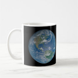 Caneca De Café Earth globe with photo taken from space
