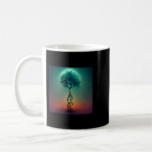 Caneca De Café Earth Life Genetics Biologista Ciência DNA Árvore
