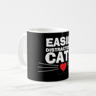 Caneca De Café Easily Distracted by Cats Mug | We Are All Mugs
