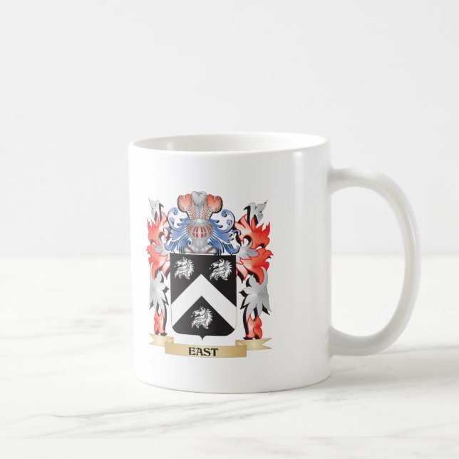 Caneca De Café East Casaco de Armas - Proteção da Família (Direita)