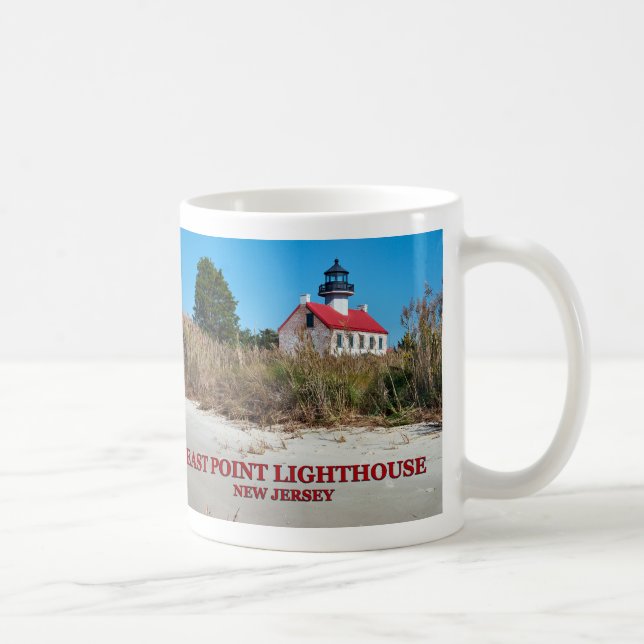 Caneca De Café East Point Lighthouse, Nova Jersey Mug (Direita)