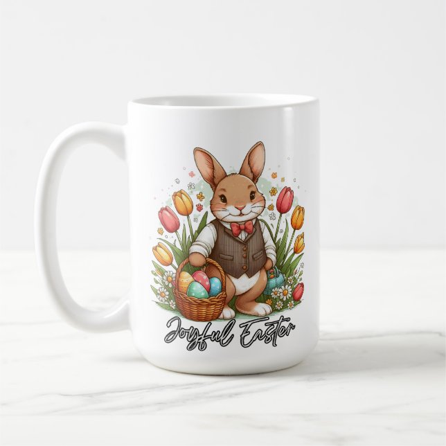 Caneca De Café Easter Blessings-Joyful Easter Coffee Mug (Esquerda)