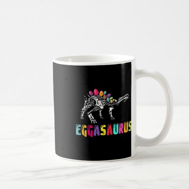 Caneca De Café Easter Day Dino - Eggasaurus Stegosaurus Egg Dinos (Direita)