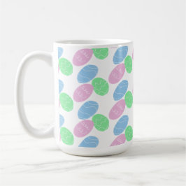Caneca De Café Easter Eggs Doodles 