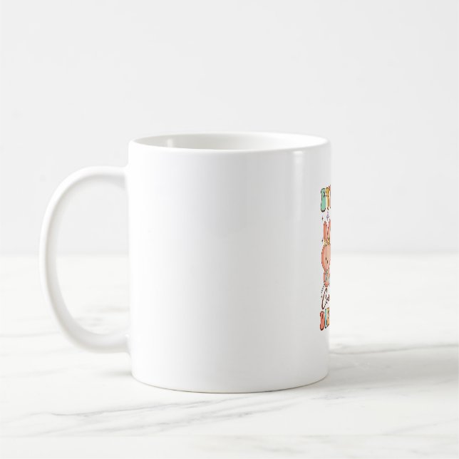 Caneca De Café Easter Speech Therapy SLP Everyone Communicates Di (Esquerda)