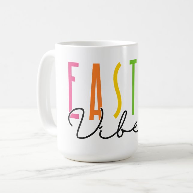 Caneca De Café Easter Vibes (Frente Esquerda)