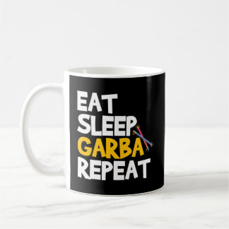 Caneca De Café Eat Sleep Garba Repete Desi Gujarati Navratri