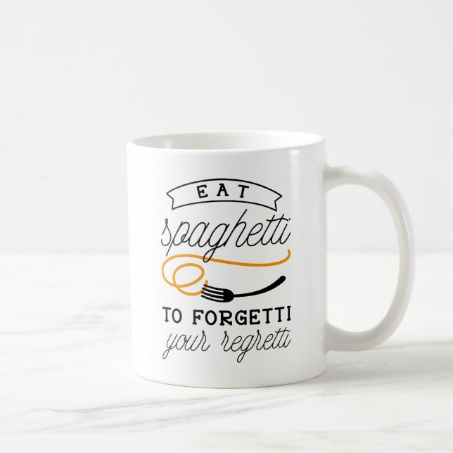 Caneca De Café Eat Spaghetti (Direita)