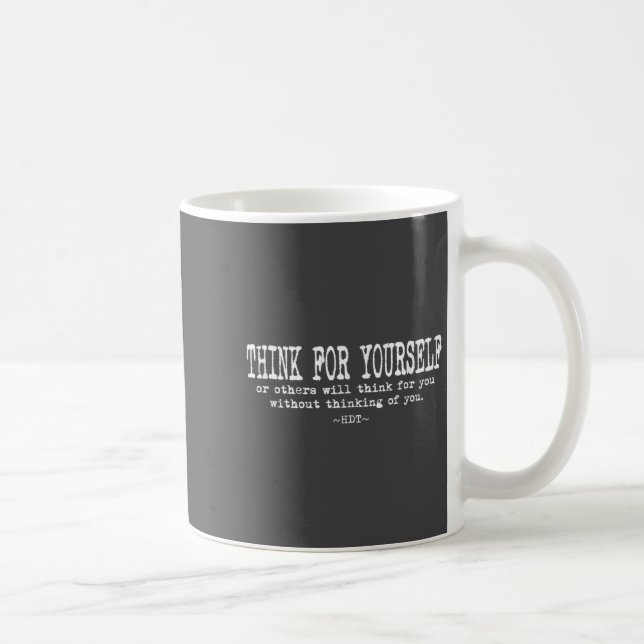 Caneca De Café Eau Quote Motivation Insrational - Think For Yours (Direita)