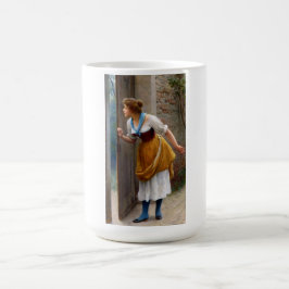 Caneca De Café Eavesdropper (por Eugene de Blaas)
