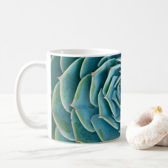 Caneca De Café Echeveria Roseta, Jardim Secreto de Marrakech (Com Donut)