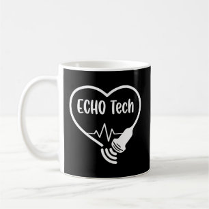 Caneca De Café Echo Tech Cardiac Sonographer Rdcs Echocardiógrafo