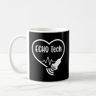 Caneca De Café Echo Tech Cardiac Sonographer Rdcs Echocardiógrafo